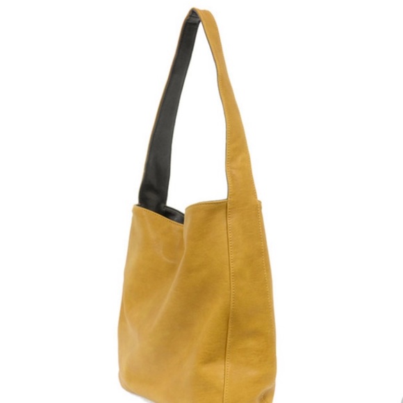 NWT Camel Brown - Charcoal Black Vegan Leather Joy Susan Women's Bag - Picture 10 of 10